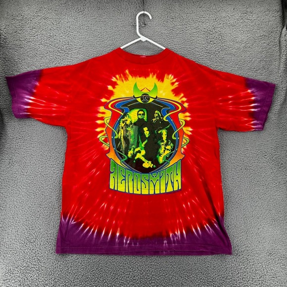 Other - VTG Y2k Aerosmith Girls Of Summer 2002 Tie Dyed T Shirt Men XL